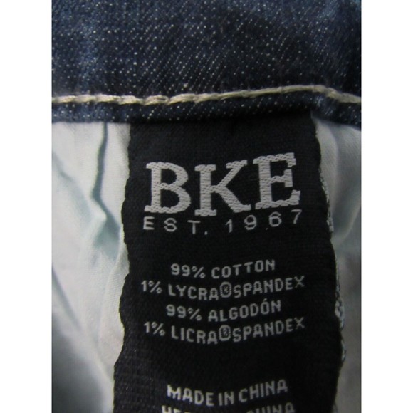 BKE Men Jeans Size 36 X36 Blue Tyler Midrise Relaxed Fit Mid Rise Faded Denim - Picture 5 of 5
